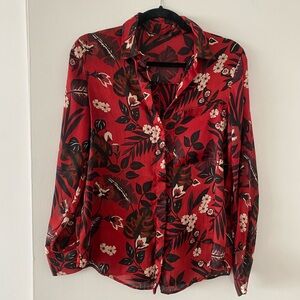 Red patterned shirt from Zara